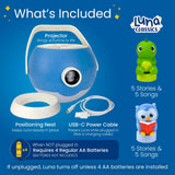 Luna StoryTime Projector Owl & Little Dino Set